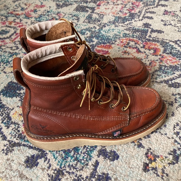 Thorogood 6" Moc Toe Wedge Lace-Up Work Boots 814-4200 6 EE Non-Safety - Picture 2 of 11